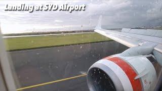 WET WEATHER! Virgin Australia Boeing 737 800 Landing at Sydney Airport