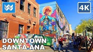 [4K] Downtown Santa Ana California - Walking Tour Vlog & Travel Guide