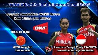 Wakil China Jadi Korban - PRASETYA/WARDANA (INA) vs CHEN/TAN (CHN) | Dutch Junior International 2024