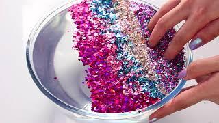 Mixing Glitter into Slime Talisa Tossell