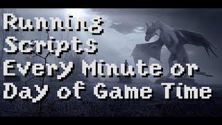 Running Skyrim Scripts in the background, e.g. every minute or day of game time