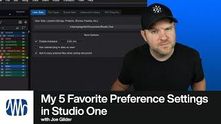 5 Must-Know Preference Settings in Studio One | PreSonus