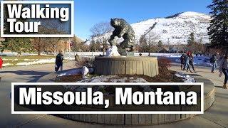 4K City Walks: Missoula Montana virtual treadmill walking tour