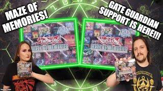 YU-GI-OH! MAZE OF MEMORIES BOOSTER BOX OPENING! GATE GUARDIAN SUPPORT IS HERE!!!