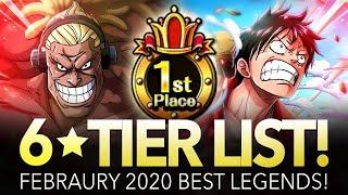 GLOBAL TIER LIST! Best Legends Febraury 2020! (ONE PIECE Treasure Cruise)