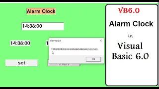 Alarm clock  application in visual Basic 6.0