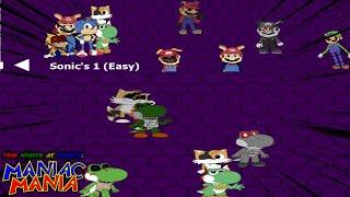 Five nights at Sonic's Maniac Mania: 3 Challenges Fnas 1 Bunny hop and Yoshi's Island