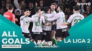 LaLiga Hypermotion 24/25 | ALL GOALS from MatchWeek 29 - Full Highlights | SportyTV