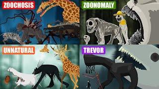 Walking Creepy Monsters Size Comparison | Monster Animation