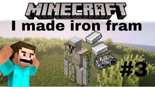 Minecraft survival series:3 | I Made Iron Farm | with Mr emerald #Minecraft #viralvideo