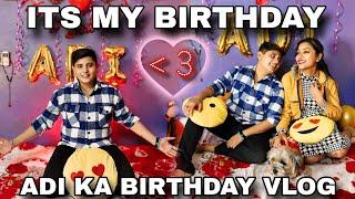 Romantic Midnight Birthday Surprise For ADI ️ BIRTHDAY CELEBRATION VLOG  #birthdayvlog #romantic