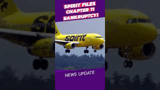 Spirit Airlines files for bankruptcy #spiritairlines #airlines #economy #news #flights #trending