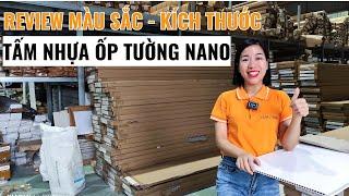 Chi tiết kích thước màu sắc tấm nhựa ốp tường nano | Tấm ốp tường nano cắt theo yêu cầu | Haroma