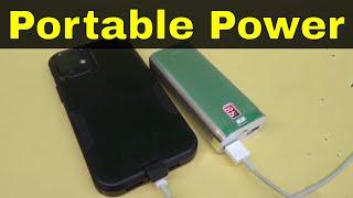 How To Use A Portable Power Bank To Charge Your Devices-Tutorial