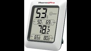 ThermoPro TP50 Digital Hygrometer Indoor Thermometer Room Thermometer and Humidity Gauge w/ Monitor