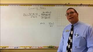 Rational Functions - Locating Holes - Mr. Ryan