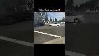 E36 vs Truck Road rage 
