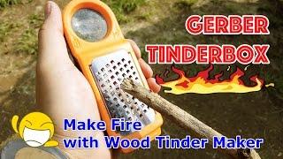 거버 톱밥 만들어서 불 만드는 도구 Gerber Tinderbox Review