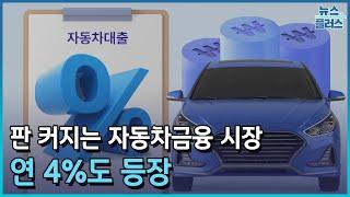 판 커지는 자동차금융 시장…연 4%도 등장/한국경제TV뉴스