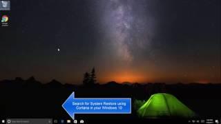 System Restore on Windows 10