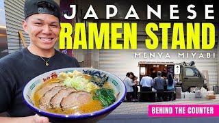 Behind the Counter at a Japanese Ramen Yatai Stand