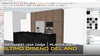 DISEÑANDO CASA EN SKETCHUP PARTE 1 | PLANTA BAJA ARQUITECTURA