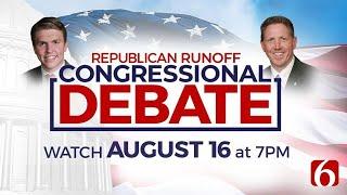 WATCH LIVE: Republican Runoff Congressional Debate With Josh Brecheen And Avery Frix