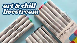 SKETCHBOOK LIVESTREAM | ONLY using COPIC markers!