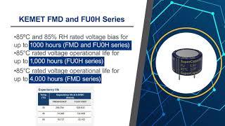 KEMET Supercapacitors Automotive-Grade FMD and FU0H Series