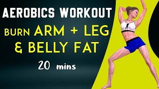 Burn Arm + Leg + Belly Fat - 20 mins Aerobics Workout | Zumba Dance Workout | 7 DAY CHALLENGE