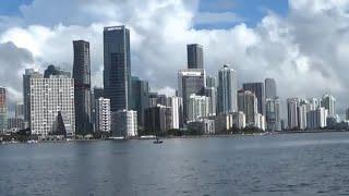 Miami Florida &  Miami's skyline from the beach. Photographer's dream location in Miami