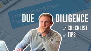 Due Diligence Checklist and Tips | Bay Area Real Estate Tips