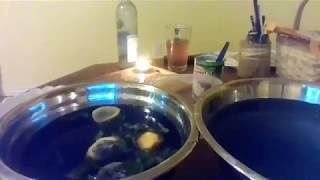 Bluing bath: Haitian blue or floorwash