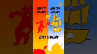 Man United vs Man City: 21st Century Legends Battle  (Funny Animated Short) #shorts #premierleague