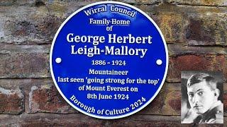 George Mallory Blue Plaque Unveiling, Wirral