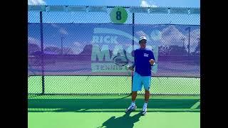 Get mega topspin try this - Coach Rick Macci