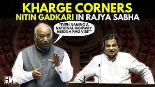 'They Don't Have Funds!': Cong's Mallikarjun Kharge Corners BJP's Nitin Gadkari In The Upper House