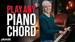 How To Play Any Chord On The Piano  (Beginner Level)