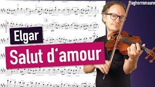 Elgar: Salut d'amour | Violin Sheet Music | Playalong