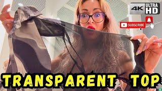 Transparency Cloth See Through Sheer Fabrics Try-On Haul in a Shopping Mall #sheerfabrics #fashion