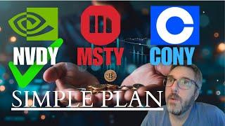 Why #MSTY, NVDY, CONY Are Central to My Investment Plan!  #YieldMax #PassiveIncome #Bitcoin #cony