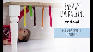 Zabawy edukacyjne z Endo.pl - Dopasowywanie Klamerek