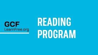 The Reading Program at GCFLearnFree