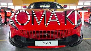 DMC Ferrari Roma: Aero Kit : OEM Body Coupe : Carbon Fiber Front Lip, Rear Wing Spoiler, Side Skirts