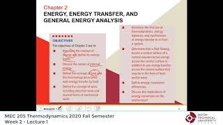 Thermodynamics by Yunus Cengel - Lecture 04: "Chap 2: Forms of energy, Energy transfer by heat"