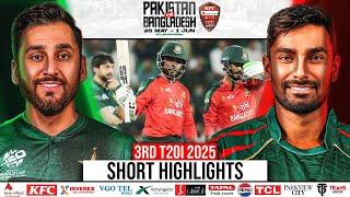 Short Highlights | Pakistan vs Bangladesh | 3rd T20I, 2025 | PCB | M2N1A
