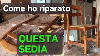 UNA VECCHIA SEDIA DA RIPARARE