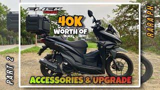 Pt. 2 | Honda Click 125i 40k Worth of Accessories & Upgrade | RARA PH