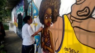 Orgulhosamente Preto - Mulher negra "grafite"