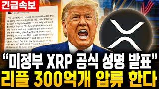전쟁 끝나자, 계획 실행하는 미정부 "연준 XRP 시스템 채택 이후 300억개 전부 다 가져갈것"